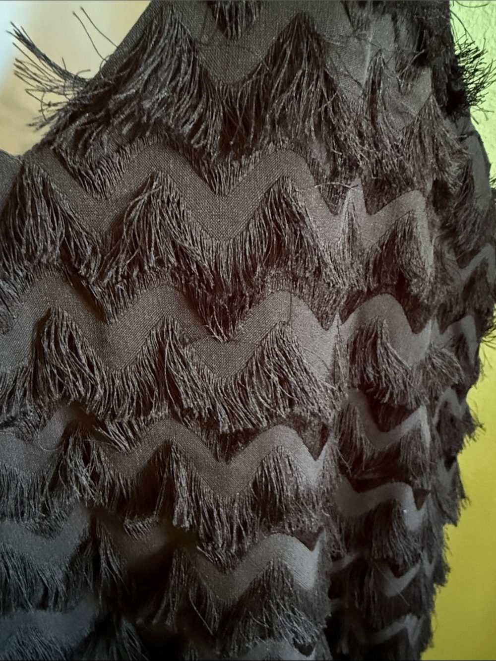 Cupshe Black Faux Feathered Dress with Thin Straps - Picture 5 of 7